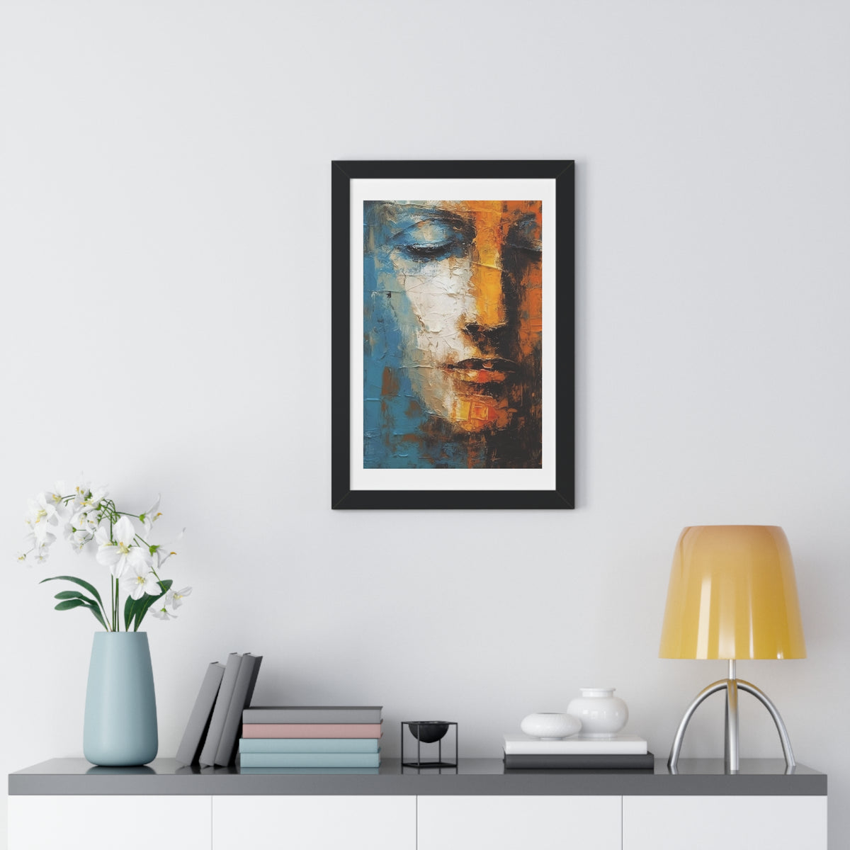 Abstract Sculpture Framed Vertical Poster