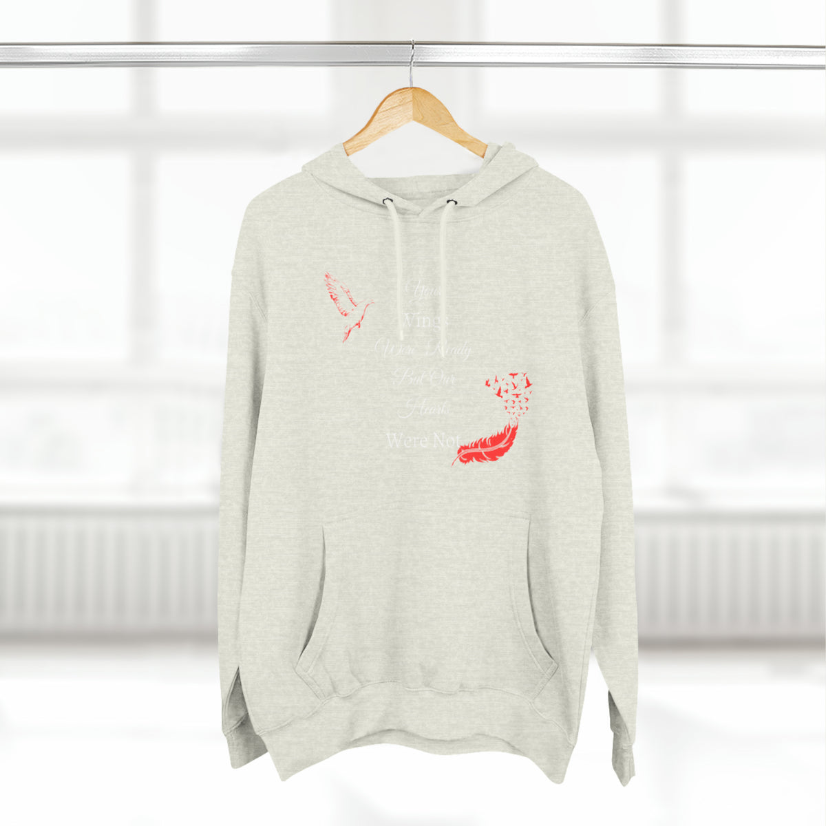 Three-Panel Fleece Hoodie