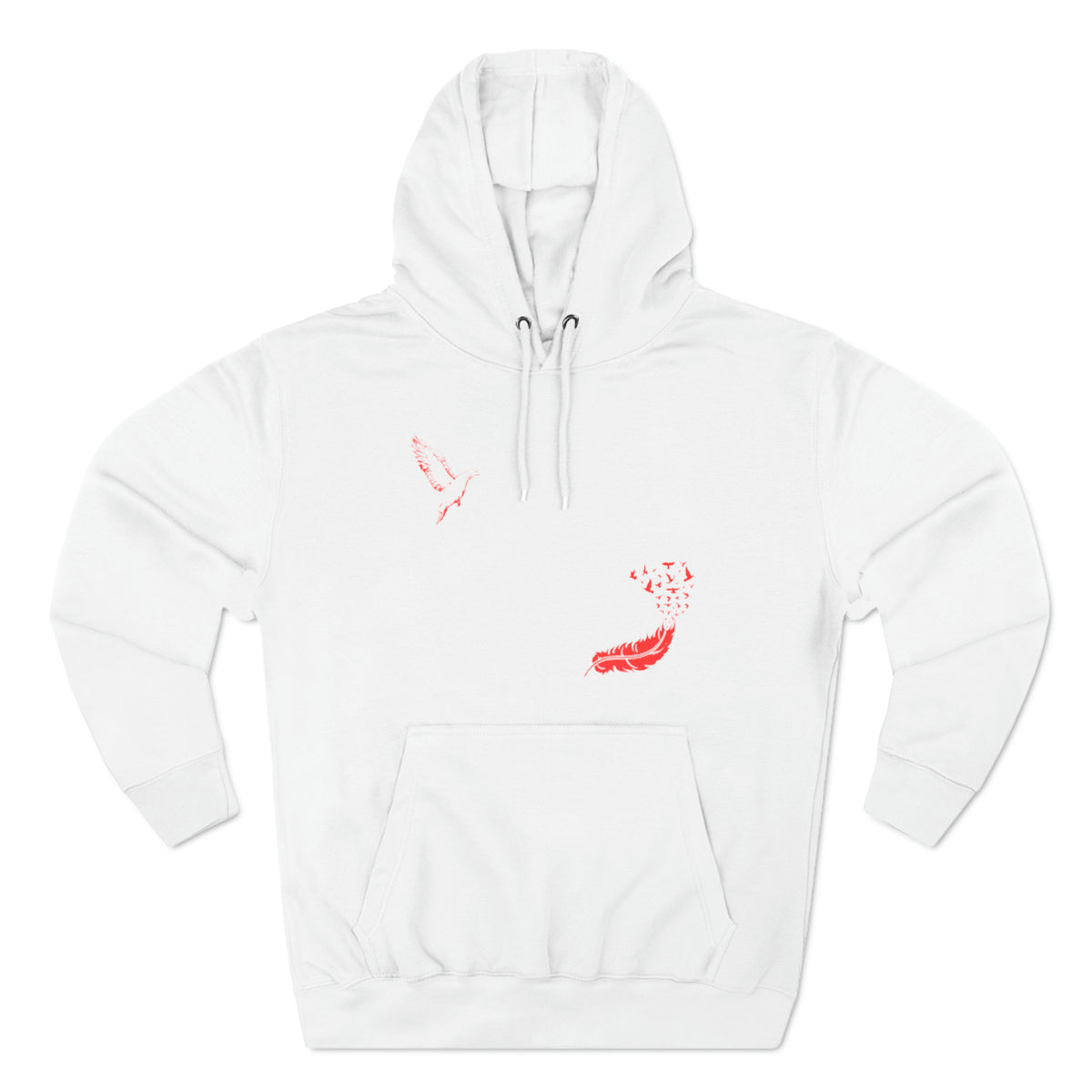 Three-Panel Fleece Hoodie