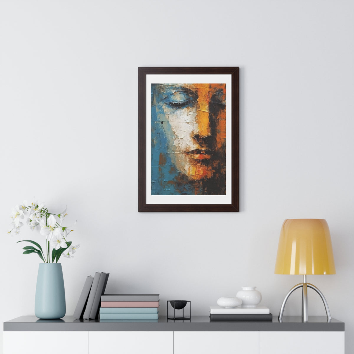 Abstract Sculpture Framed Vertical Poster