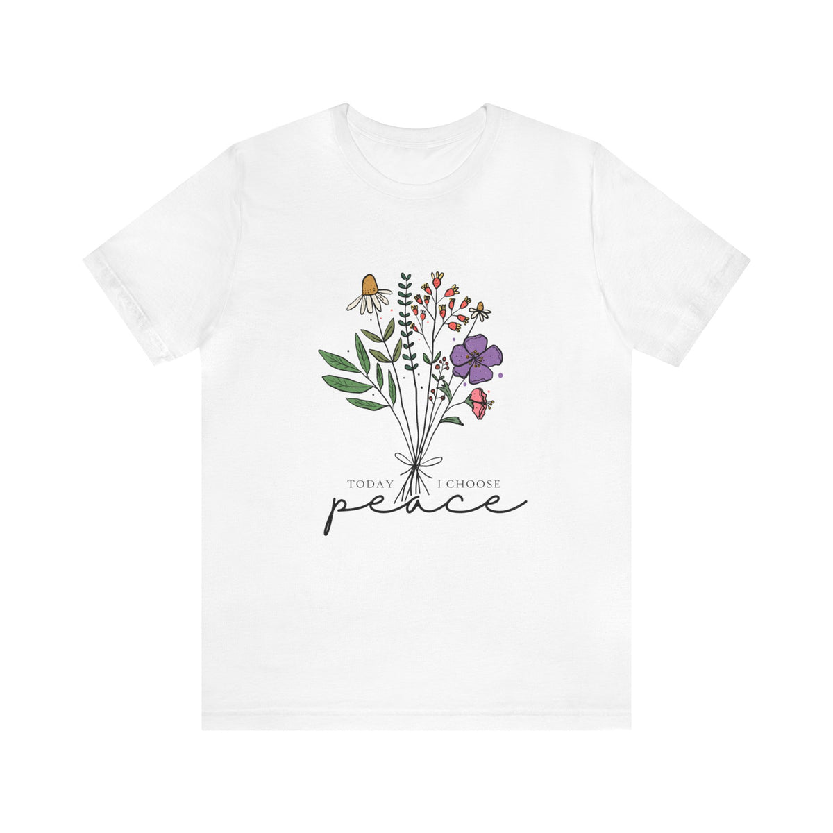 Today I Choose Peace Unisex Jersey Short Sleeve Tee