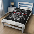 Gift For Son - Velveteen Plush Blanket