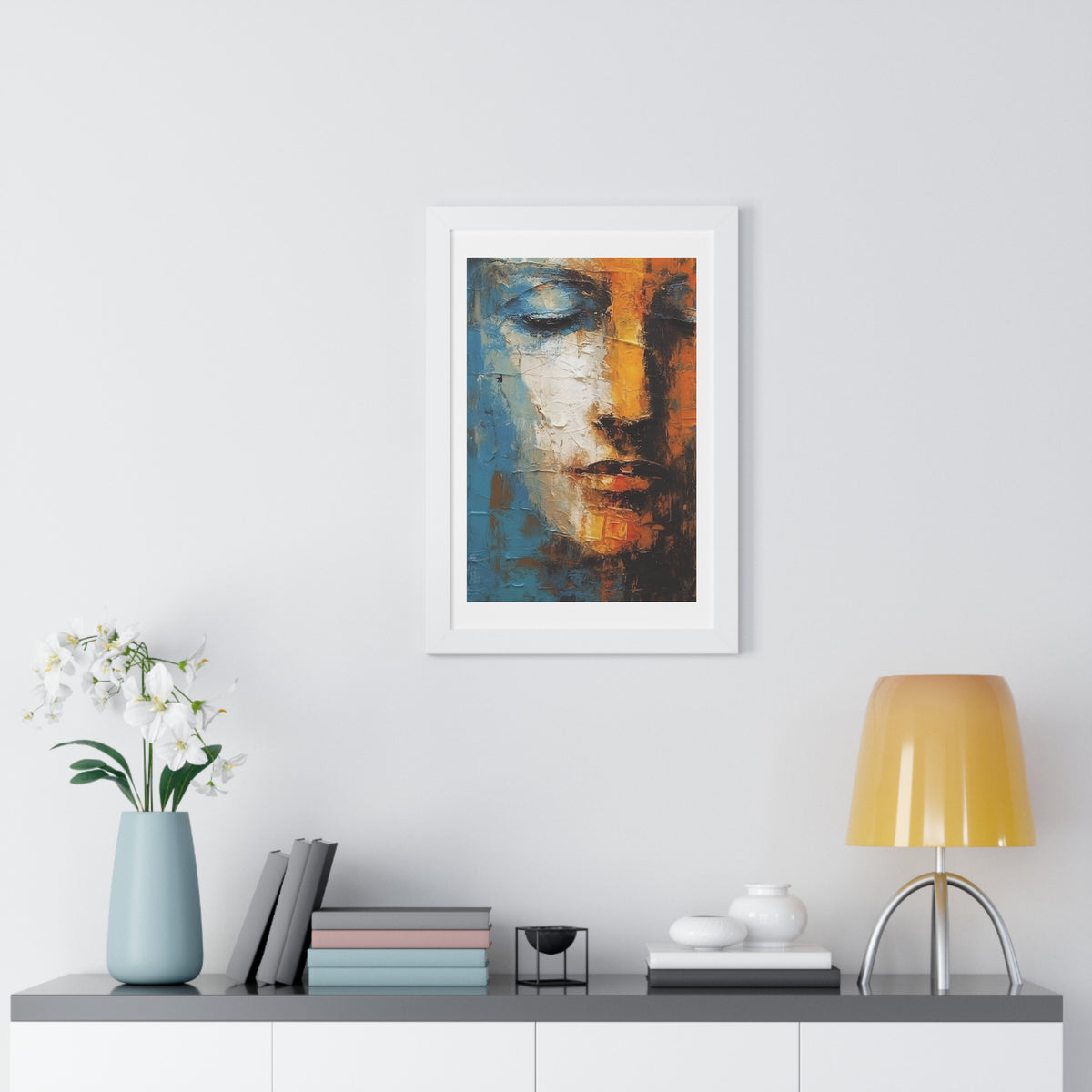 Abstract Sculpture Framed Vertical Poster