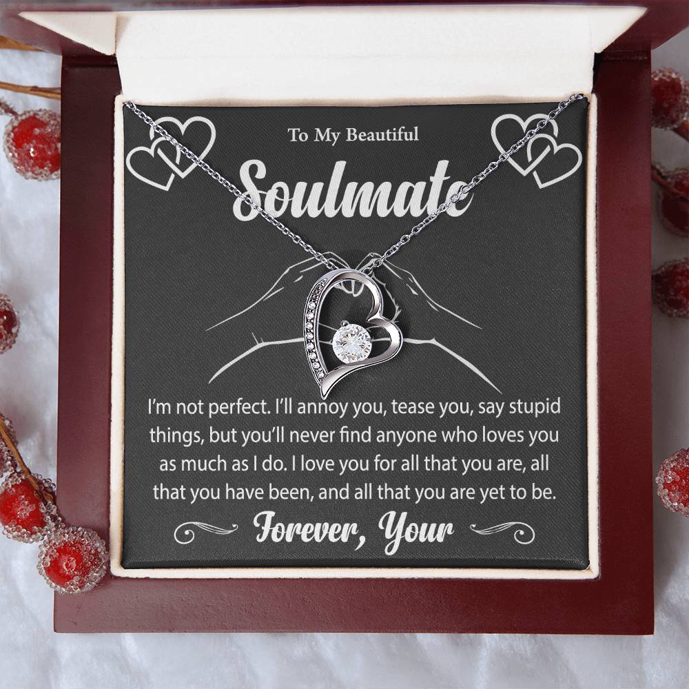 To My Beautiful Soulmate Forever Love Necklace