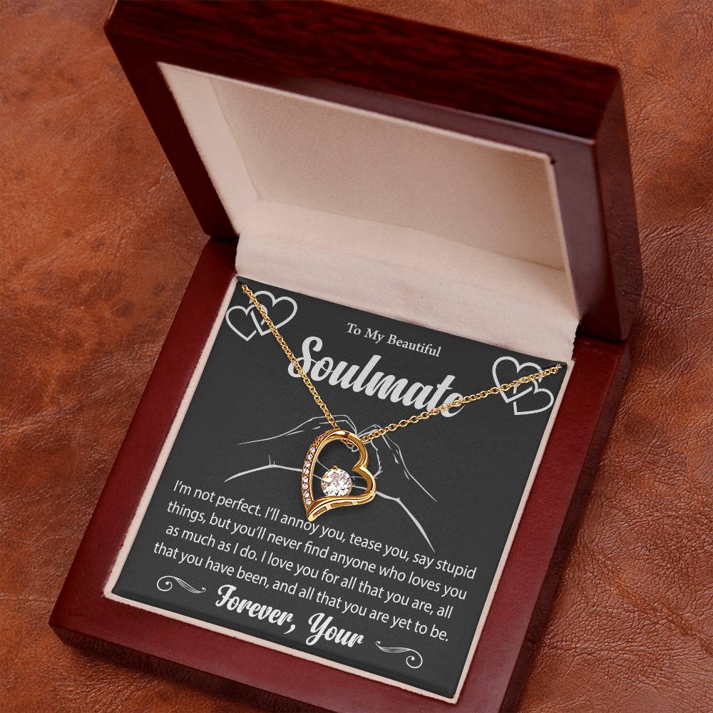 To My Beautiful Soulmate Forever Love Necklace