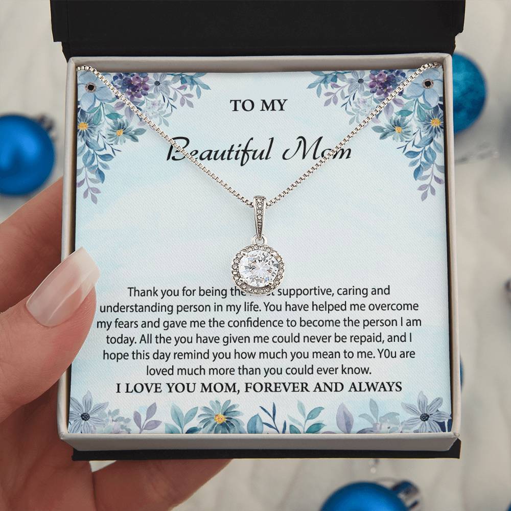 To My Beautiful Mom Eternal Hope Necklace