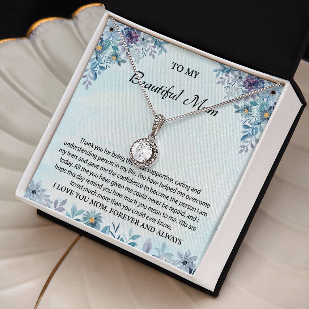 To My Beautiful Mom Eternal Hope Necklace