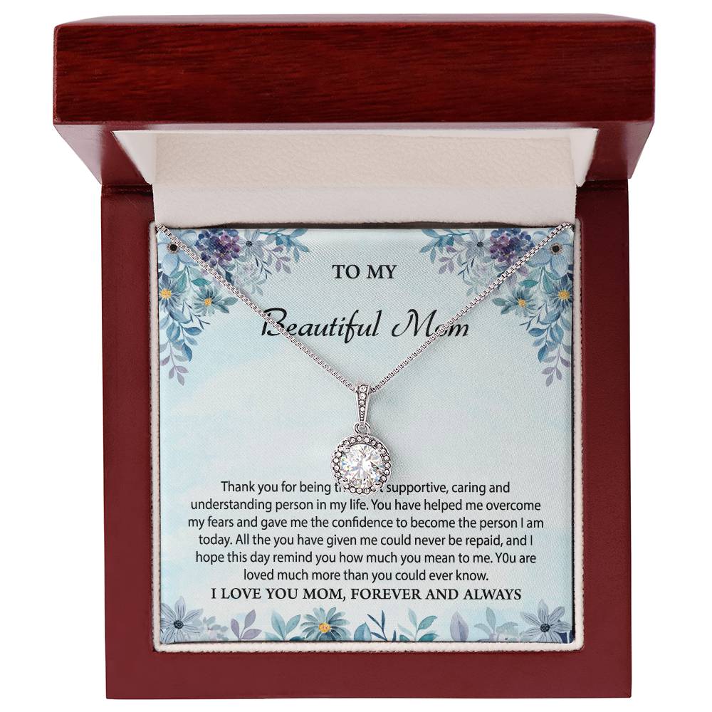 To My Beautiful Mom Eternal Hope Necklace