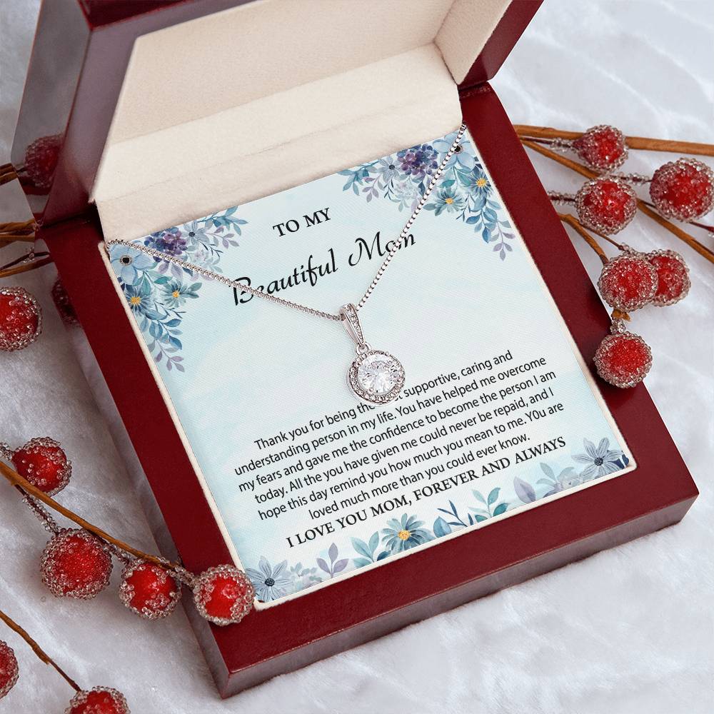 To My Beautiful Mom Eternal Hope Necklace