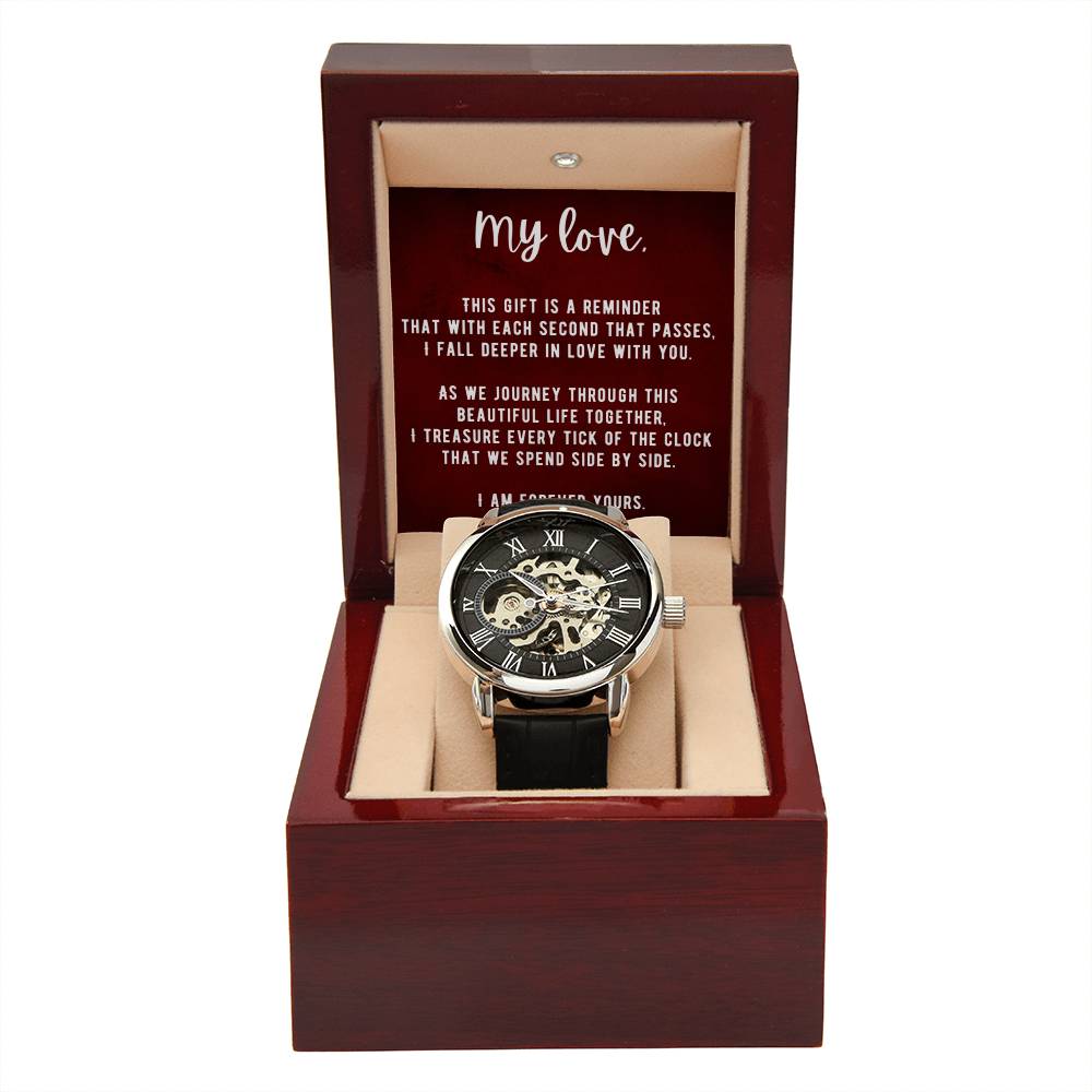 My Love Men's Openwork Watch