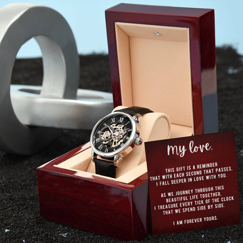 My Love Men's Openwork Watch