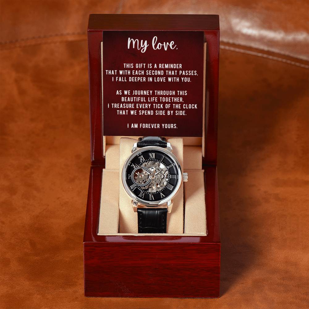 My Love Men's Openwork Watch