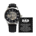 For The Best Dad Men's Openwork Watch