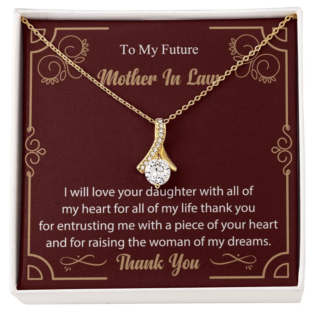 To My Future Mother In Law Alluring Beauty Necklace (Yellow & White Gold Variants)