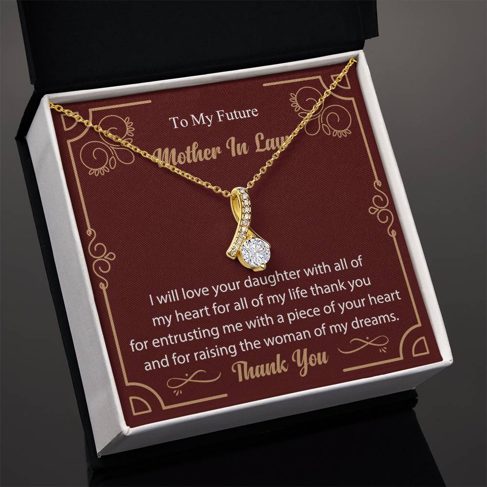 To My Future Mother In Law Alluring Beauty Necklace (Yellow & White Gold Variants)