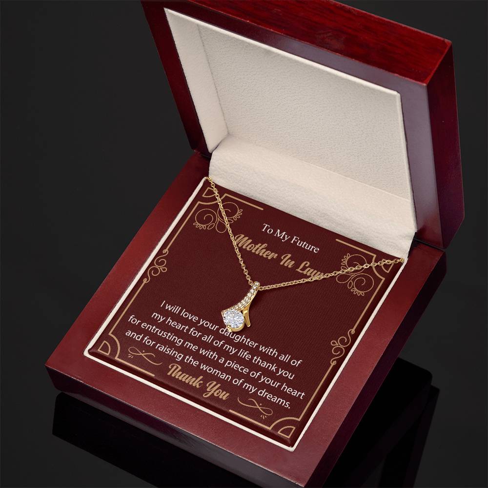 To My Future Mother In Law Alluring Beauty Necklace (Yellow & White Gold Variants)