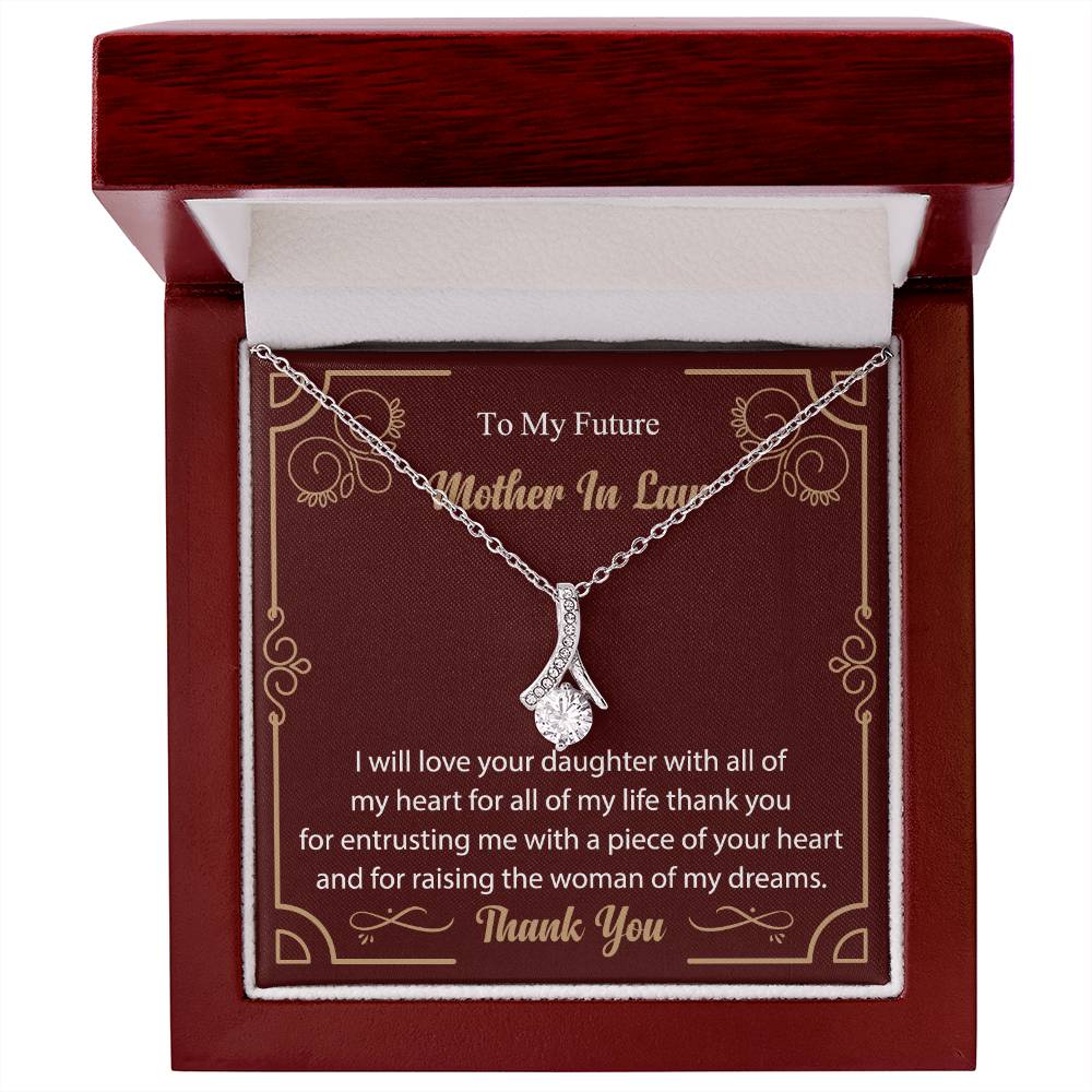 To My Future Mother In Law Alluring Beauty Necklace (Yellow & White Gold Variants)