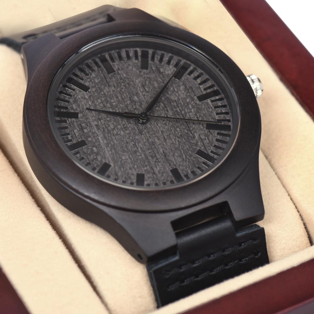 To The Best Boyfriend Men's Wooden Watch