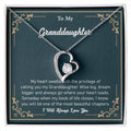 To My Granddaughter Forever Love Necklace