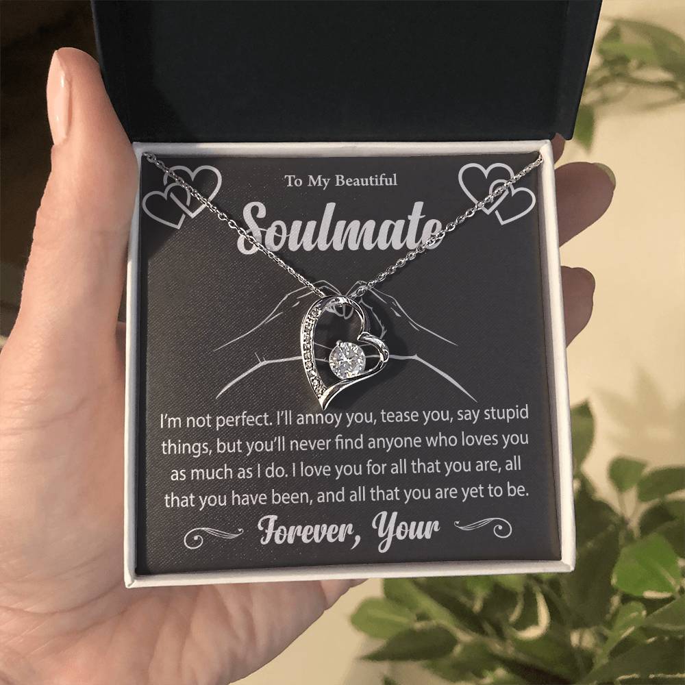 To My Beautiful Soulmate Forever Love Necklace