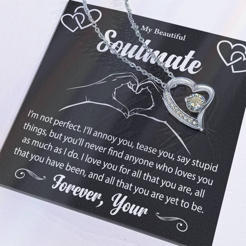 To My Beautiful Soulmate Forever Love Necklace