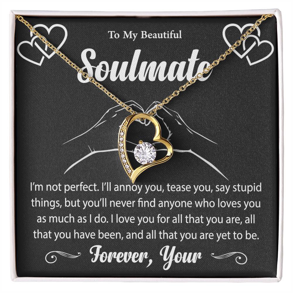 To My Beautiful Soulmate Forever Love Necklace