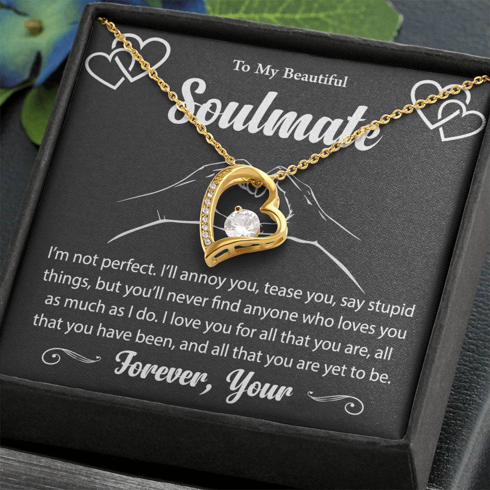 To My Beautiful Soulmate Forever Love Necklace